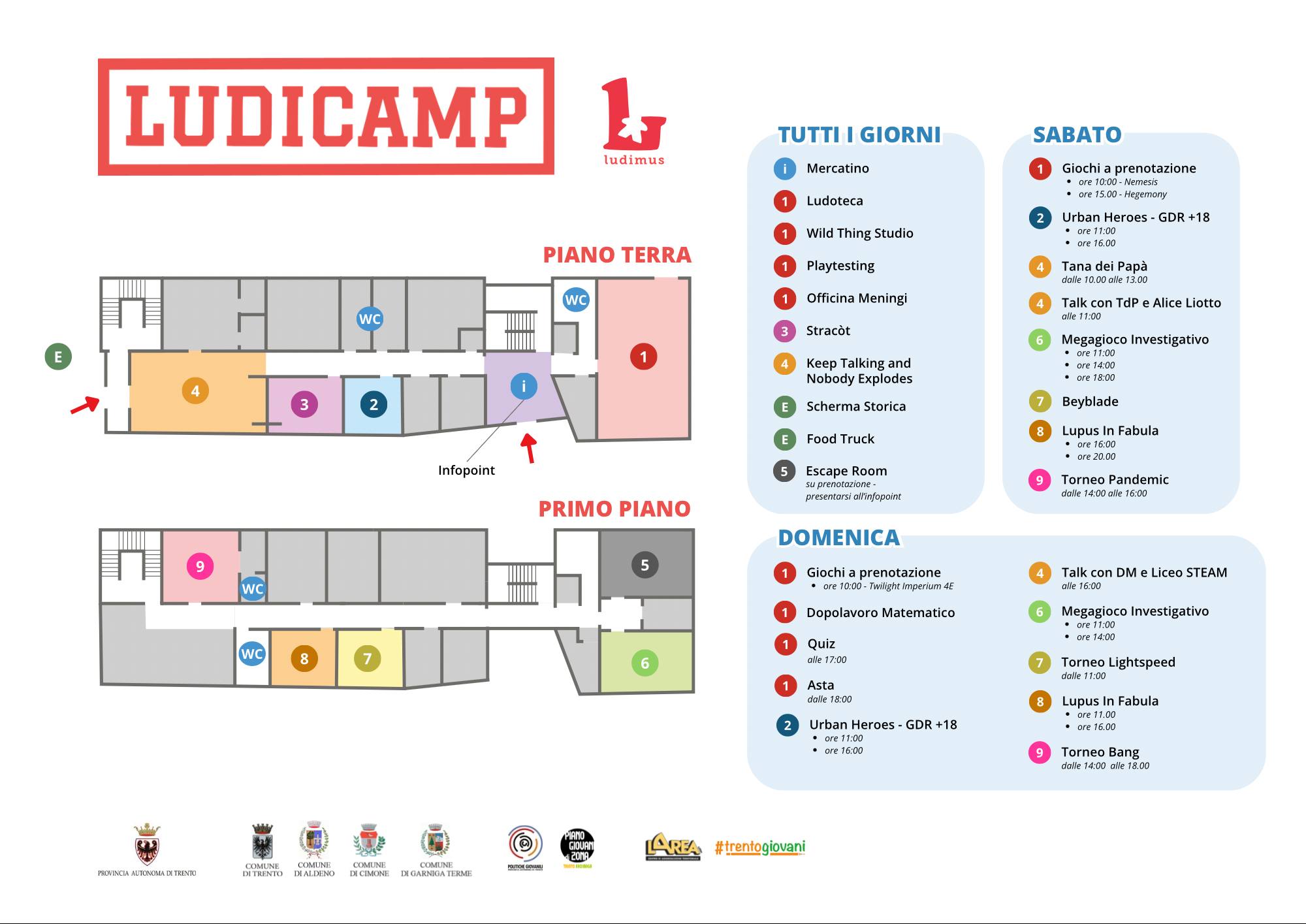 mappa e programma ludicamp 2026
